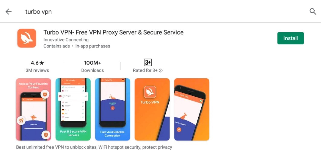 Turbo VPN- Free VPN Proxy Server & Secure Service