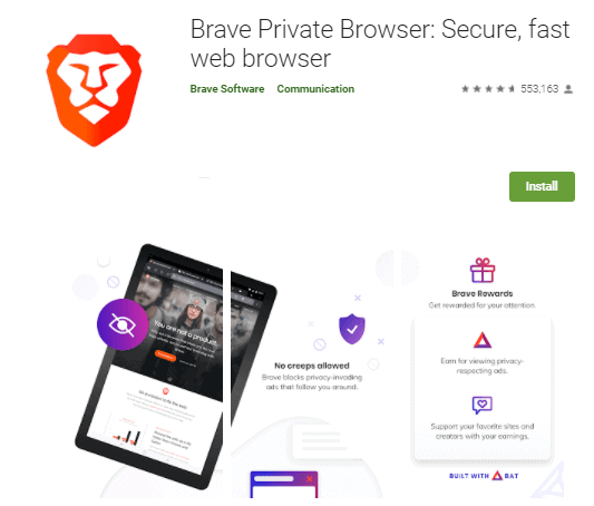 Brave Private Browser Secure, fast web browser