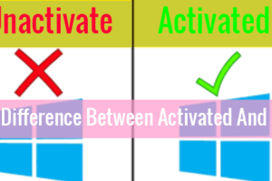 Difference Between Activated And Unactivated Windows 10