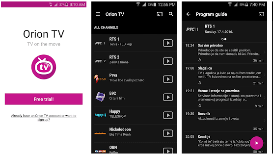 orion tv for pc download