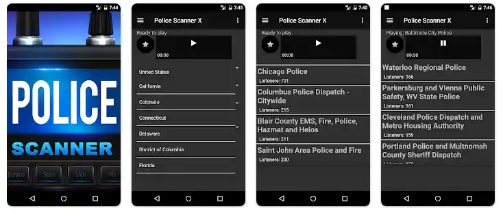 How to listen to the police scanner on the phone?