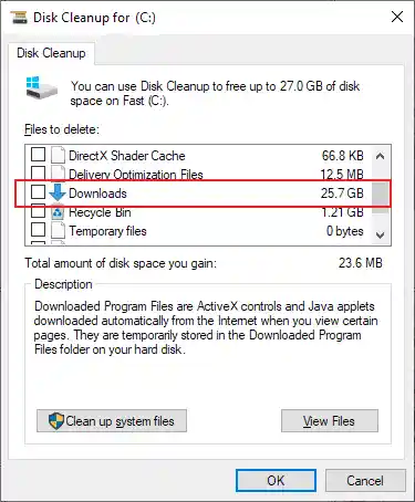 How to Delete Temporary Files Windows 10 By Using The Disk Cleanup Utility
